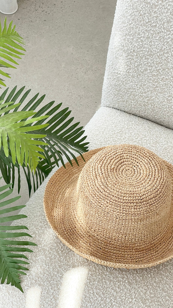 Calantha Hat - Raffia Straw - Billy J