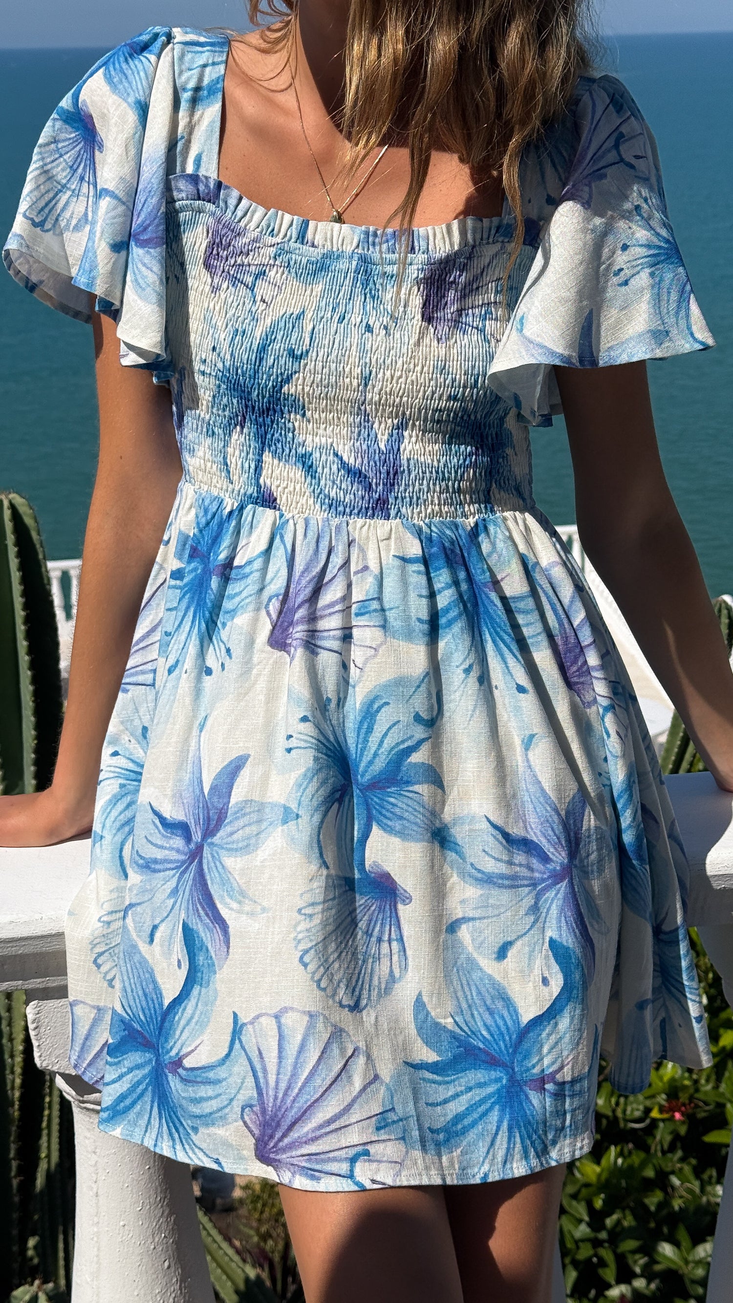 Molly Mini Dress - Ocean Bloom - Billy J