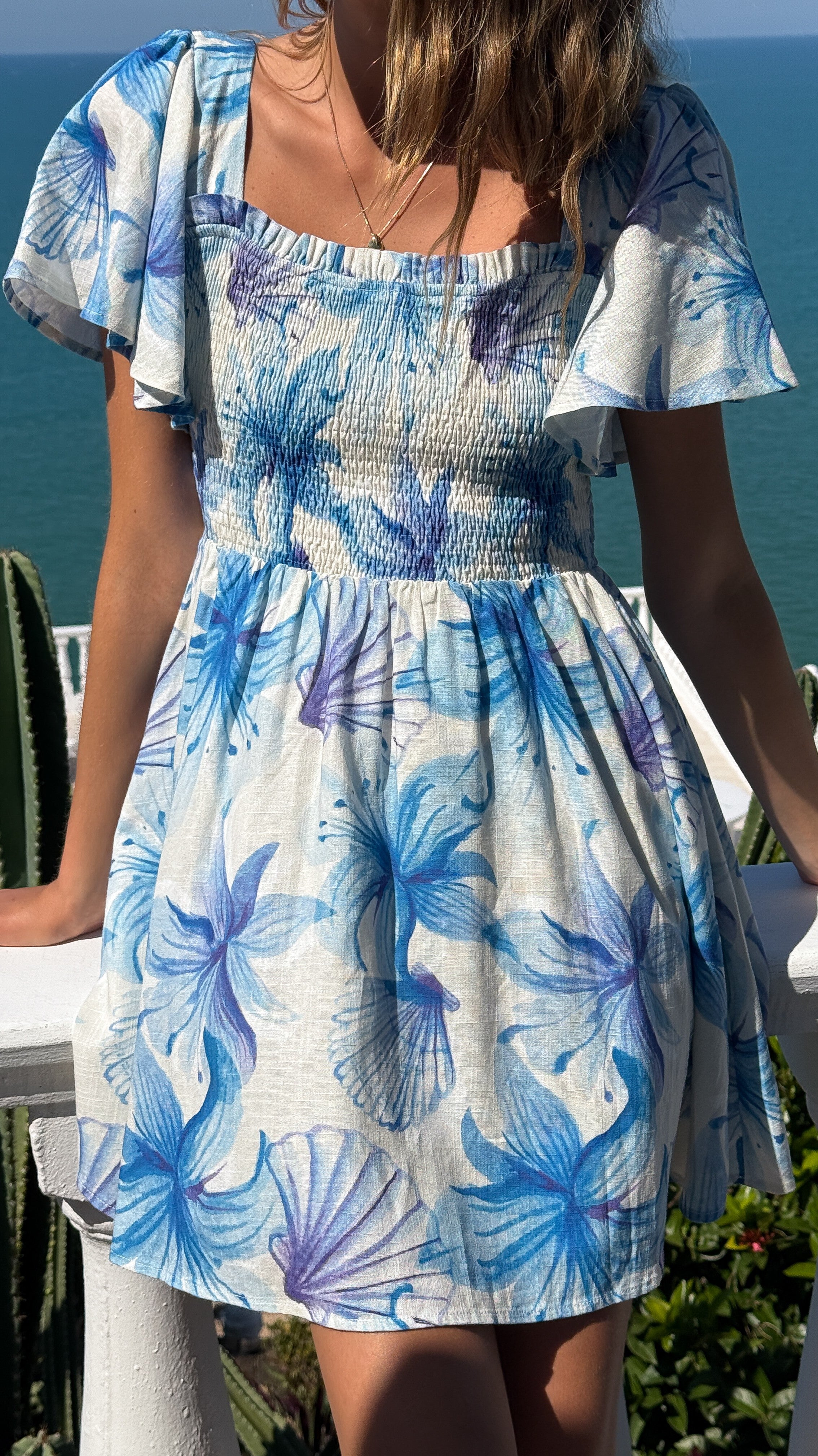 Molly Mini Dress - Ocean Bloom - Billy J