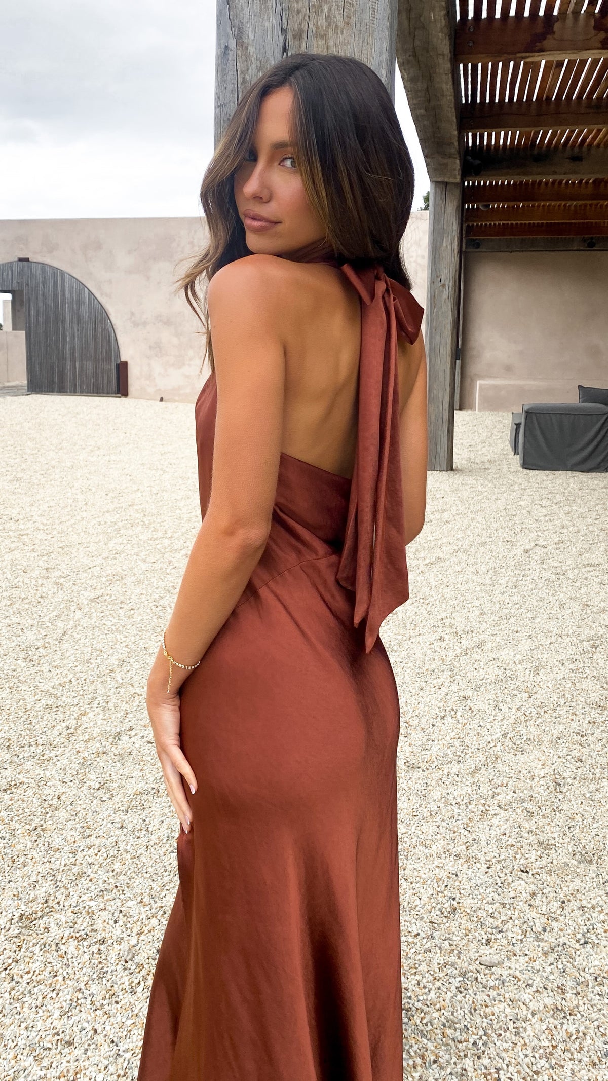 Sian Maxi Dress - Rust - Buy Women's Dresses