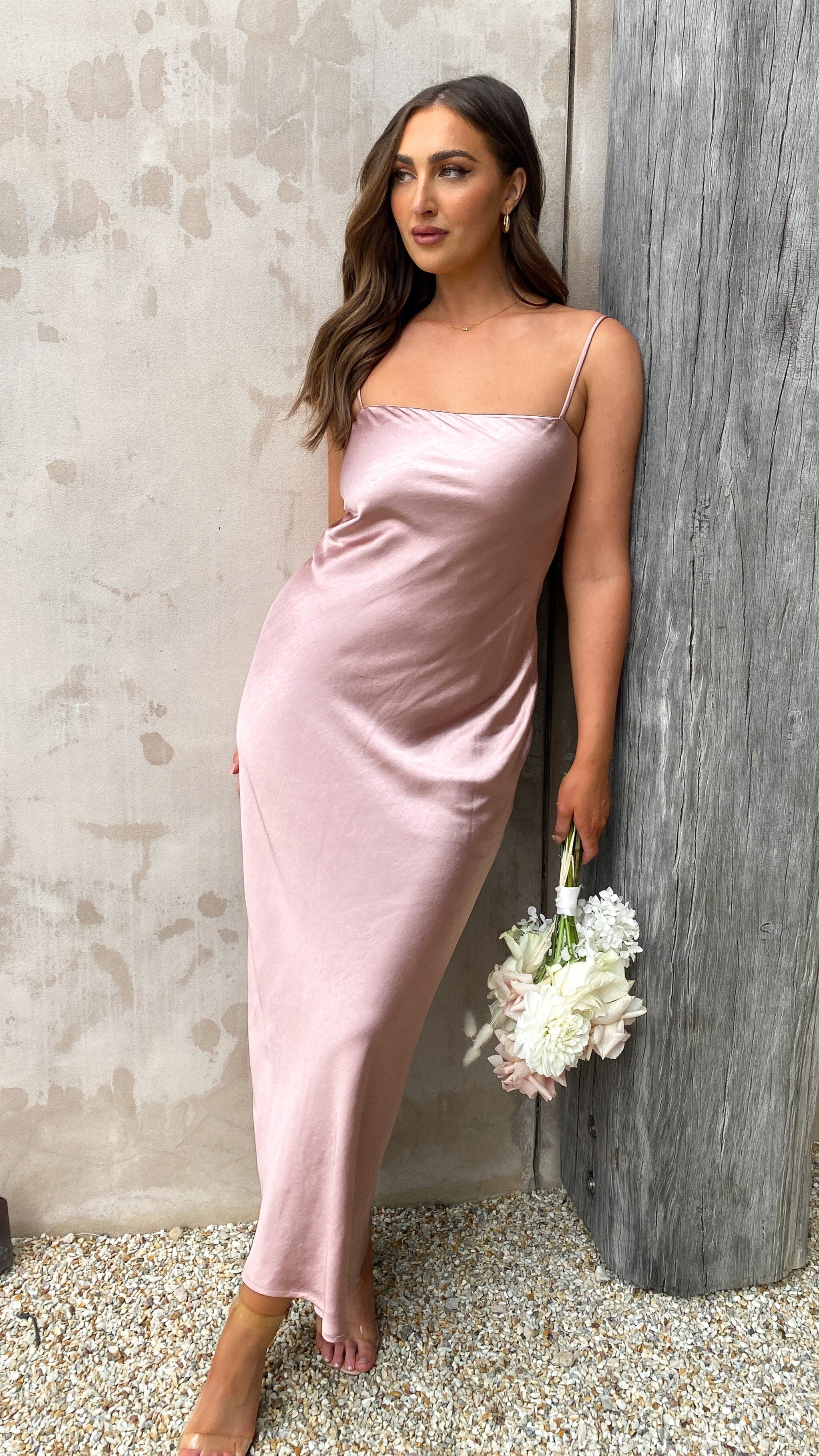Keira Maxi Dress - Dusty Pink