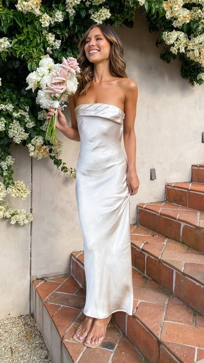 Load image into Gallery viewer, Gisele Maxi Dress - Champagne
