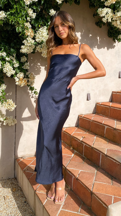 Load image into Gallery viewer, Keira Maxi Dress - Navy - Billy J
