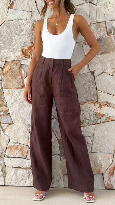 Load image into Gallery viewer, Tillie Pants - Chocolate
