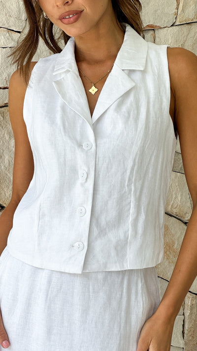 Load image into Gallery viewer, Lola Vest - White
