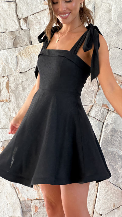 Load image into Gallery viewer, Balta Mini Dress - Black
