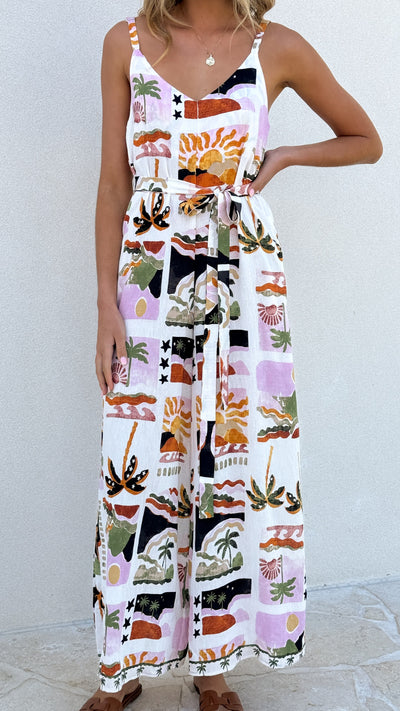 Load image into Gallery viewer, Bellamy Jumpsuit - Desert Palms - Billy J
