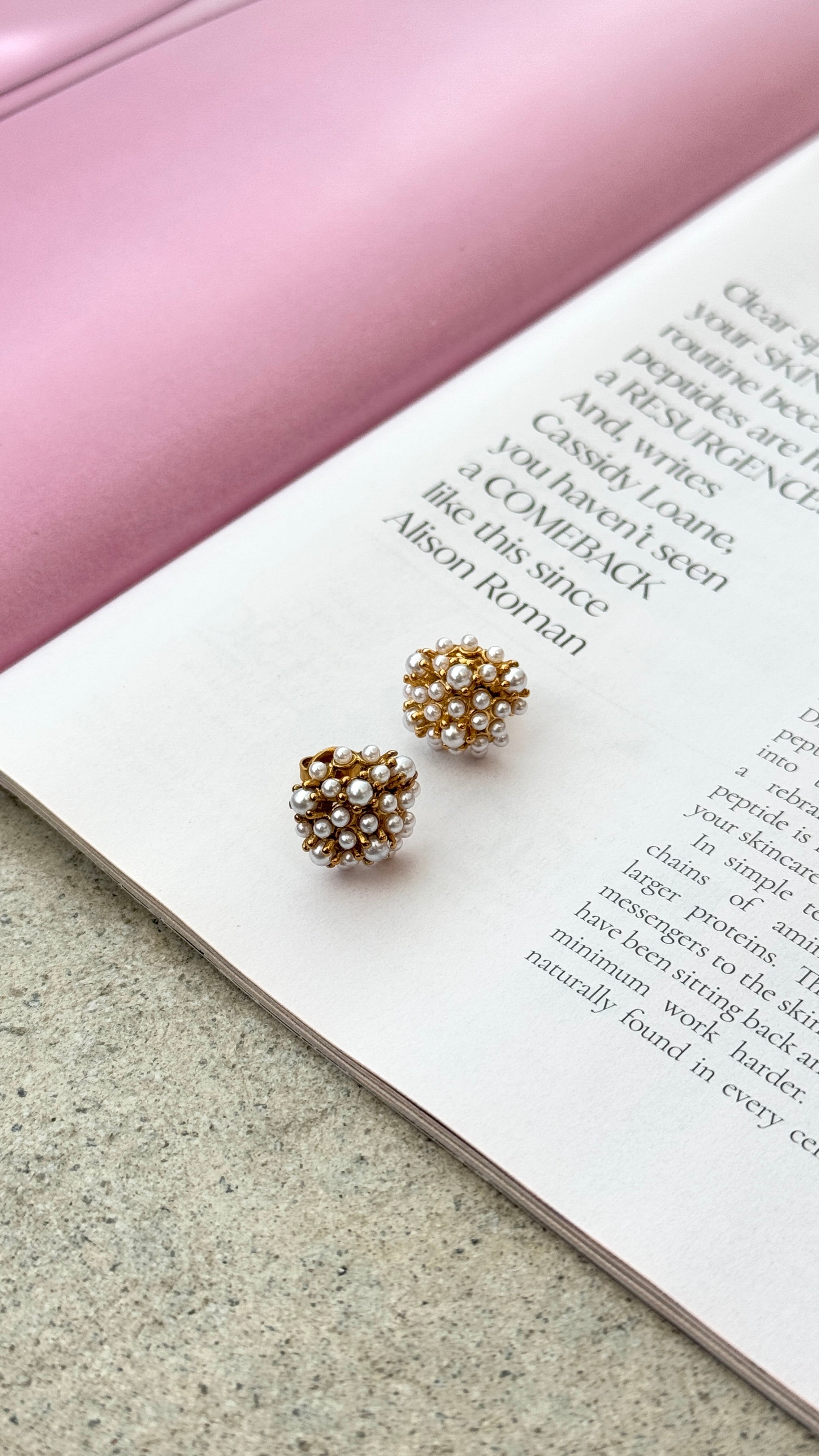 Yatima 18K Gold Earrings - Gold / Pearl - Billy J