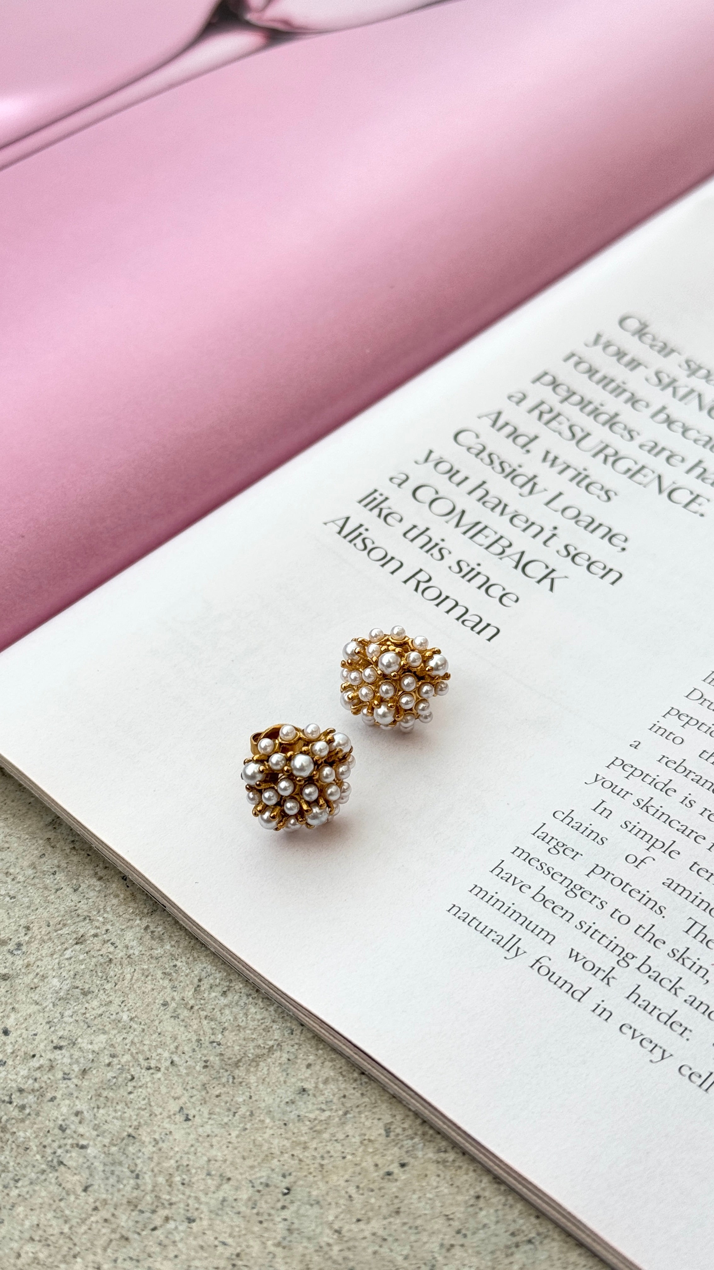 Yatima 18K Gold Earrings - Gold / Pearl - Billy J
