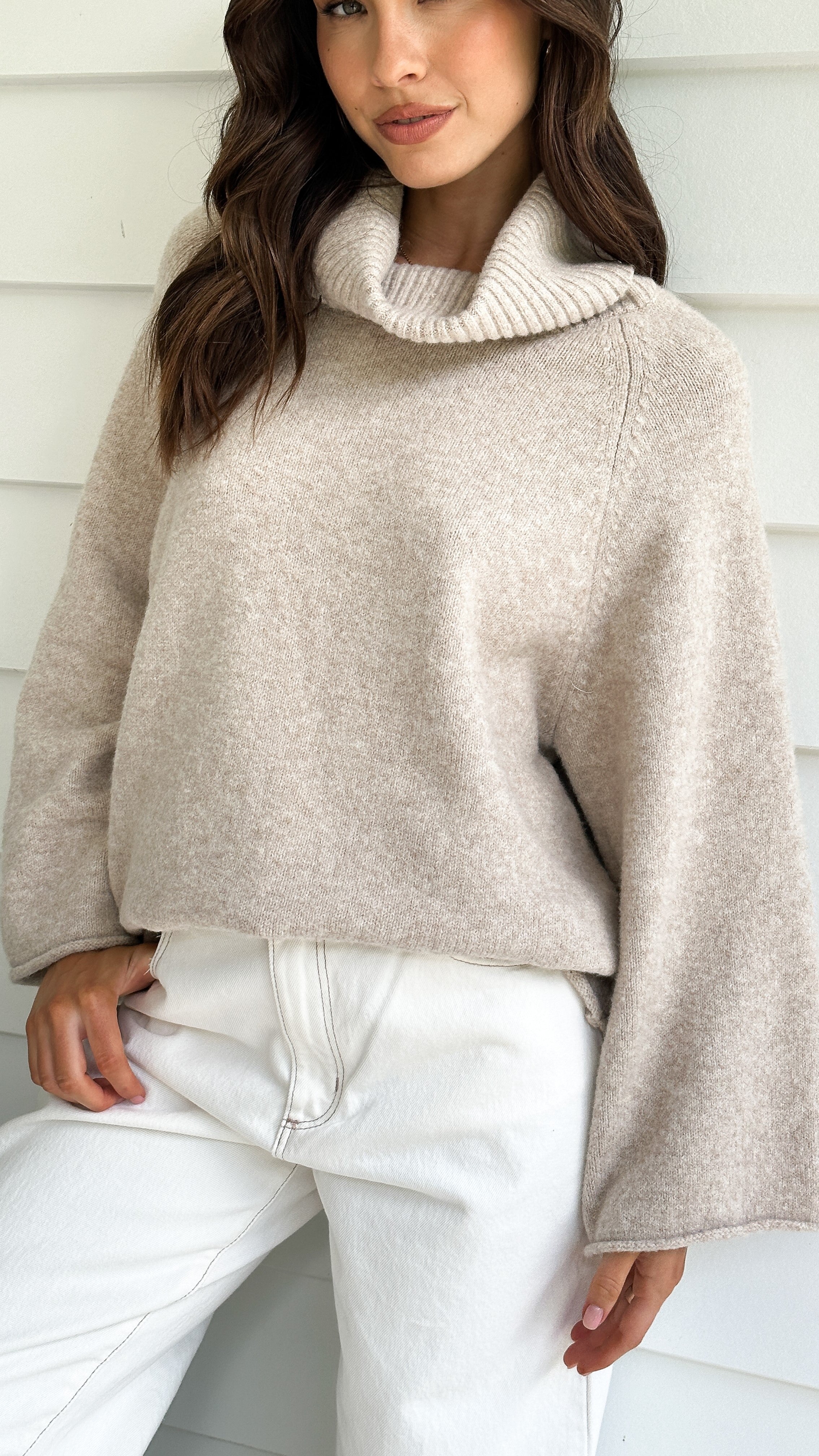 Jacques Knitted Jumper - Oatmeal - Billy J