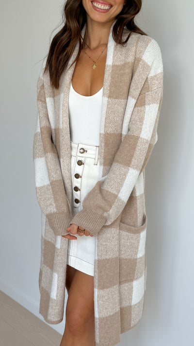 Load image into Gallery viewer, Kabili Jacket - Camel Check
