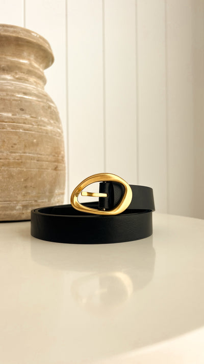 Load image into Gallery viewer, Jacory Belt - Black / Gold
