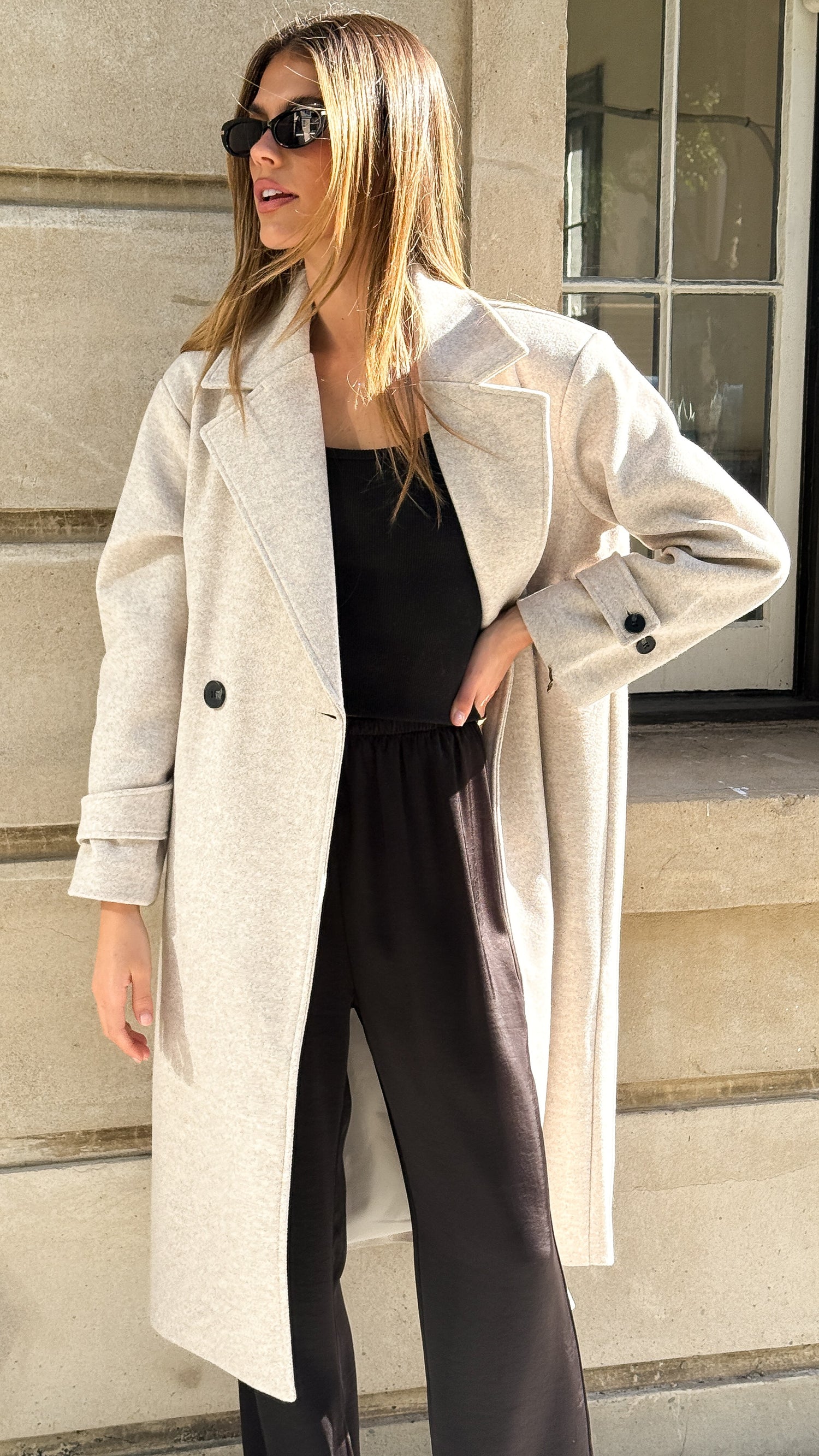 Caspera Coat - Grey - Billy J