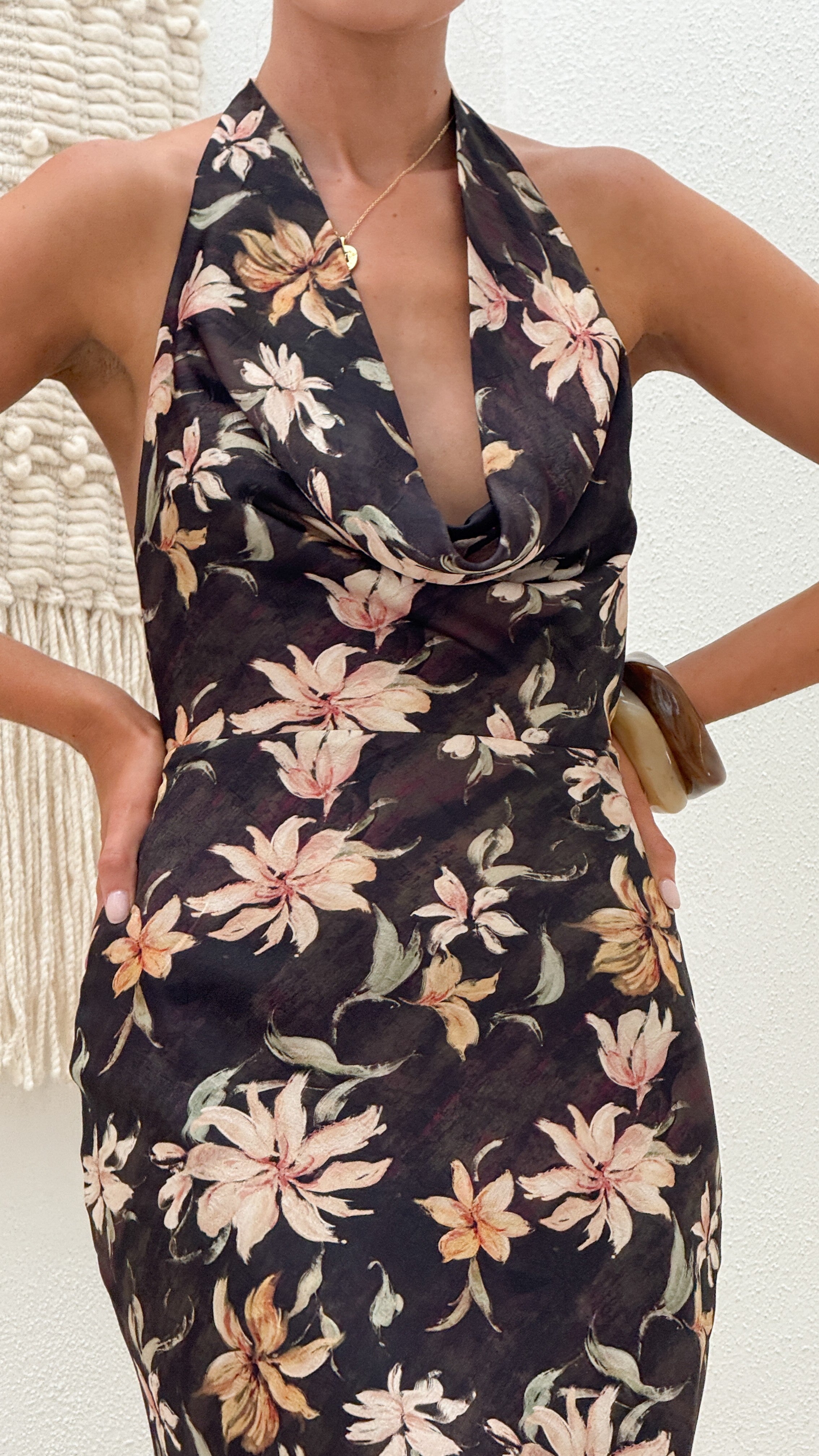 Dascha Maxi Dress - Black Floral - Billy J