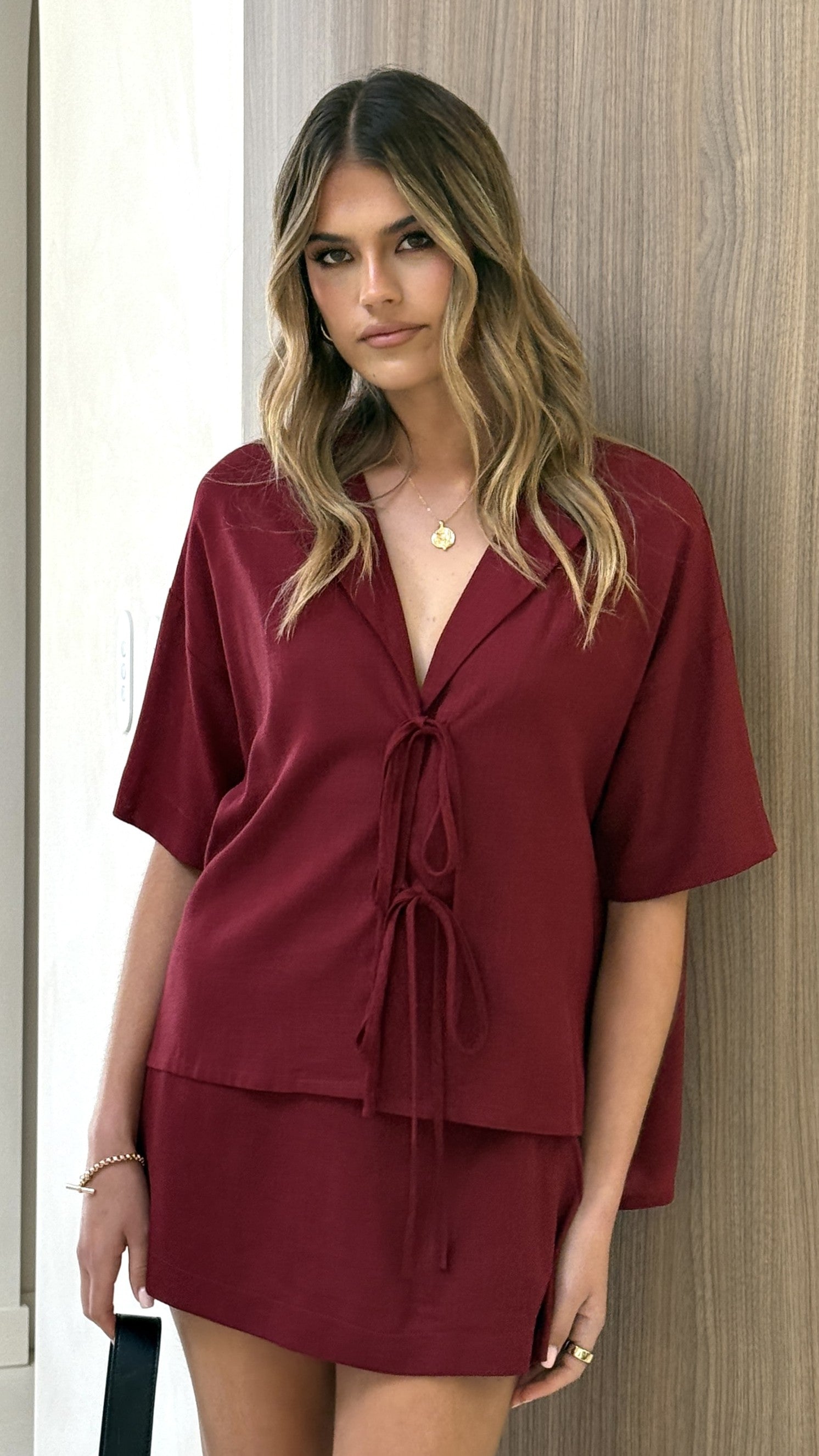 Louise Top - Burgundy - Billy J