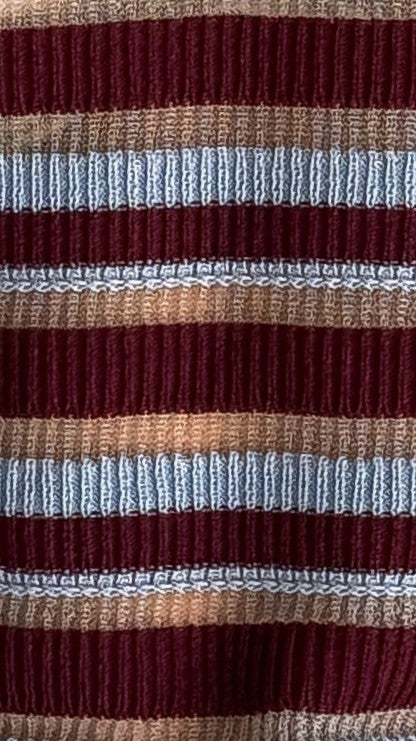 Alana Top - Blue/Maroon Stripe - Billy J