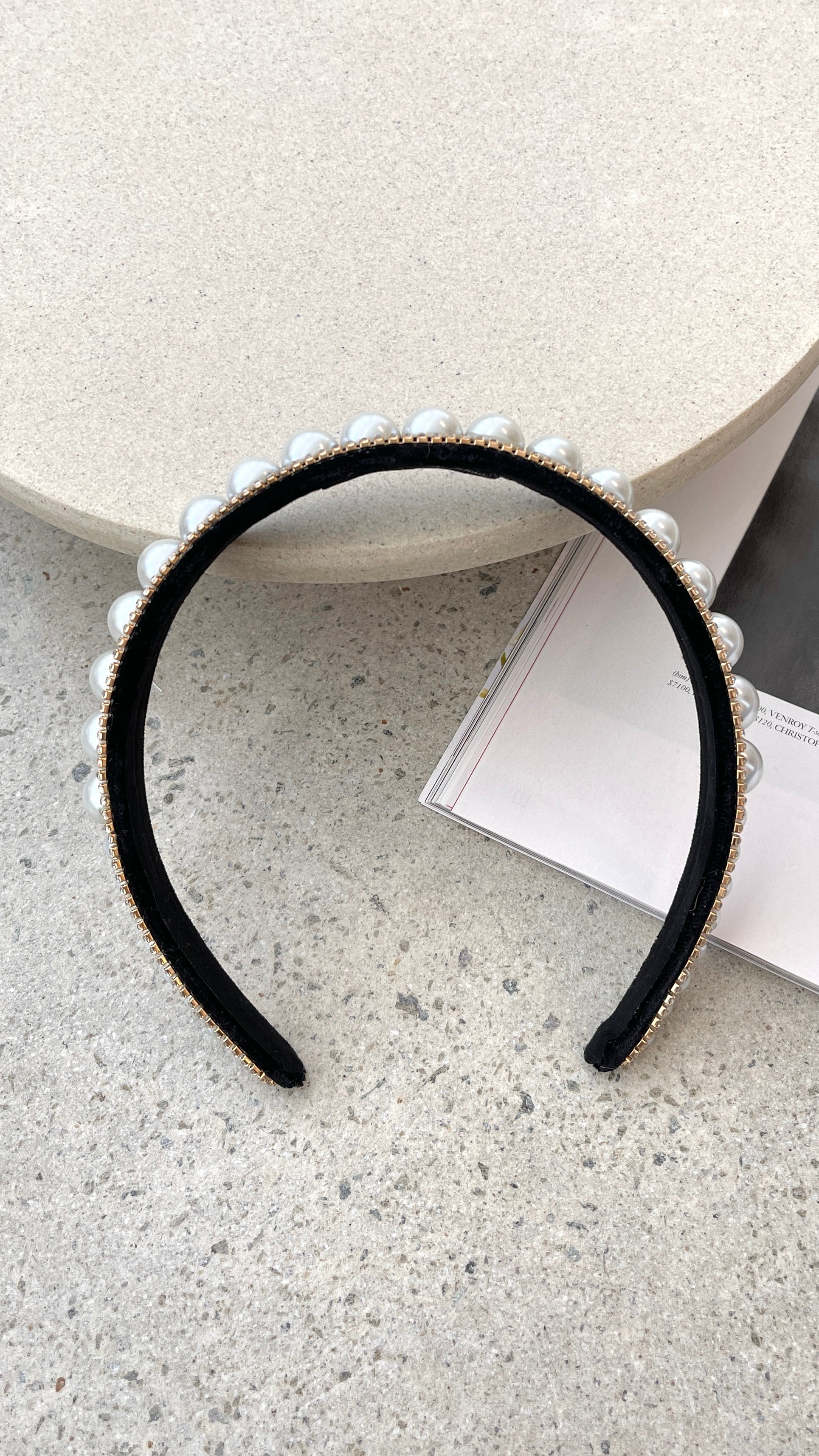 Sana Headband - Black/Pearl - Billy J