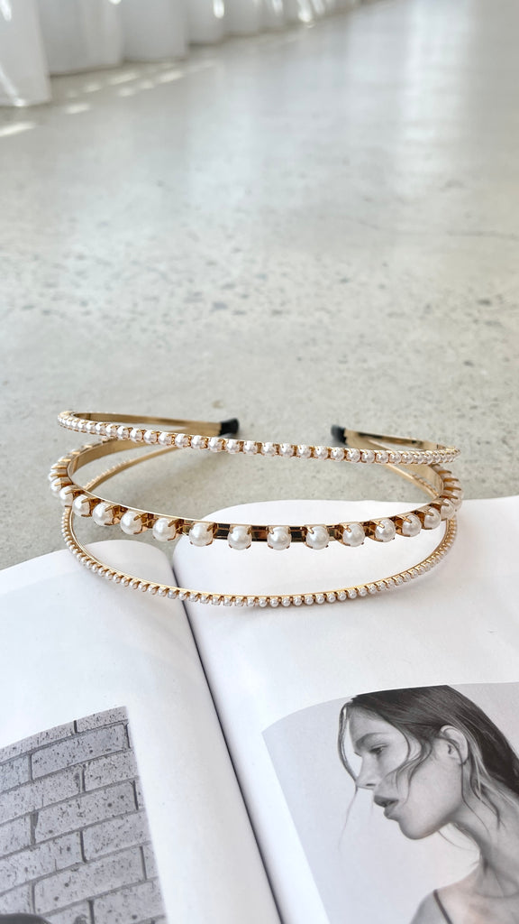Tiana Headband - Gold