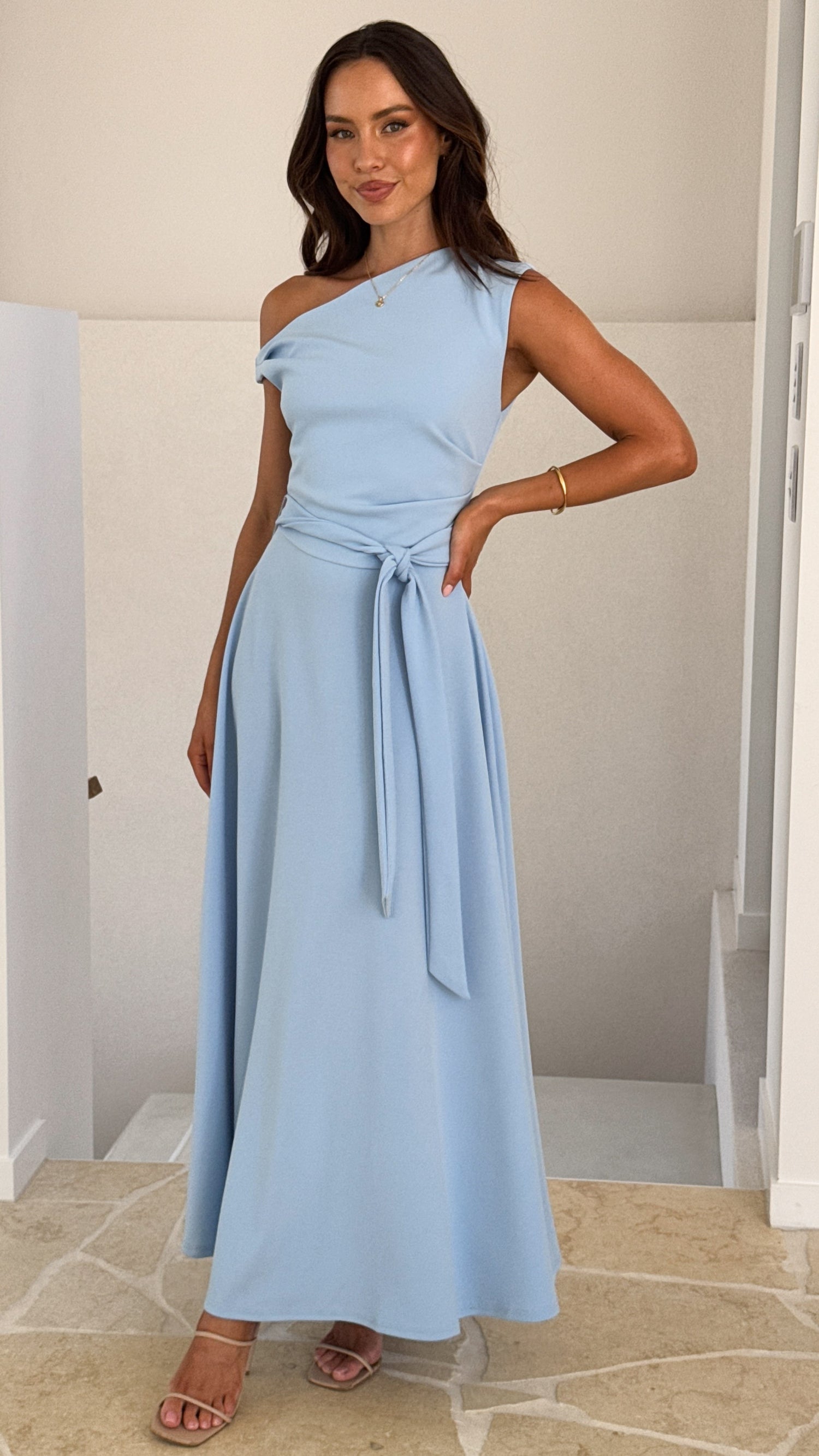 Gemma Maxi Dress - Baby Blue - Billy J