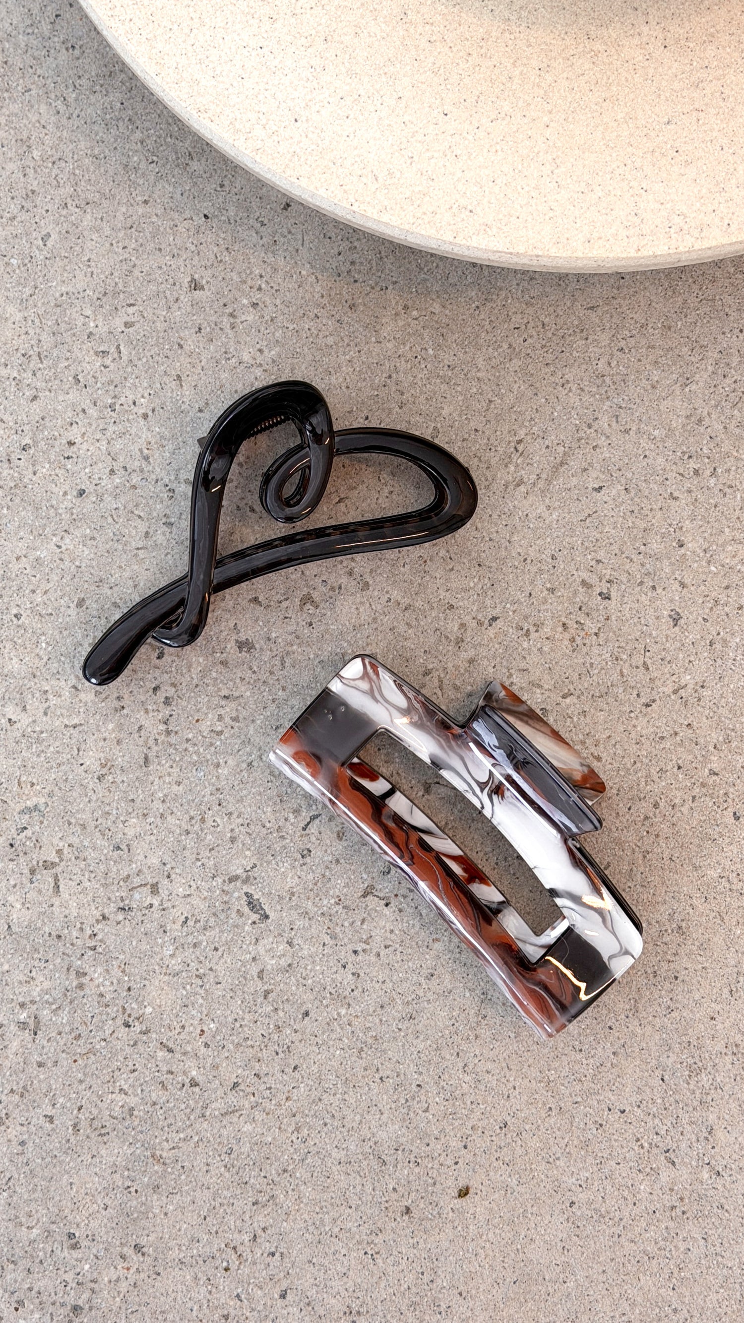 Delphie Hair Claw Set - Brown - Billy J