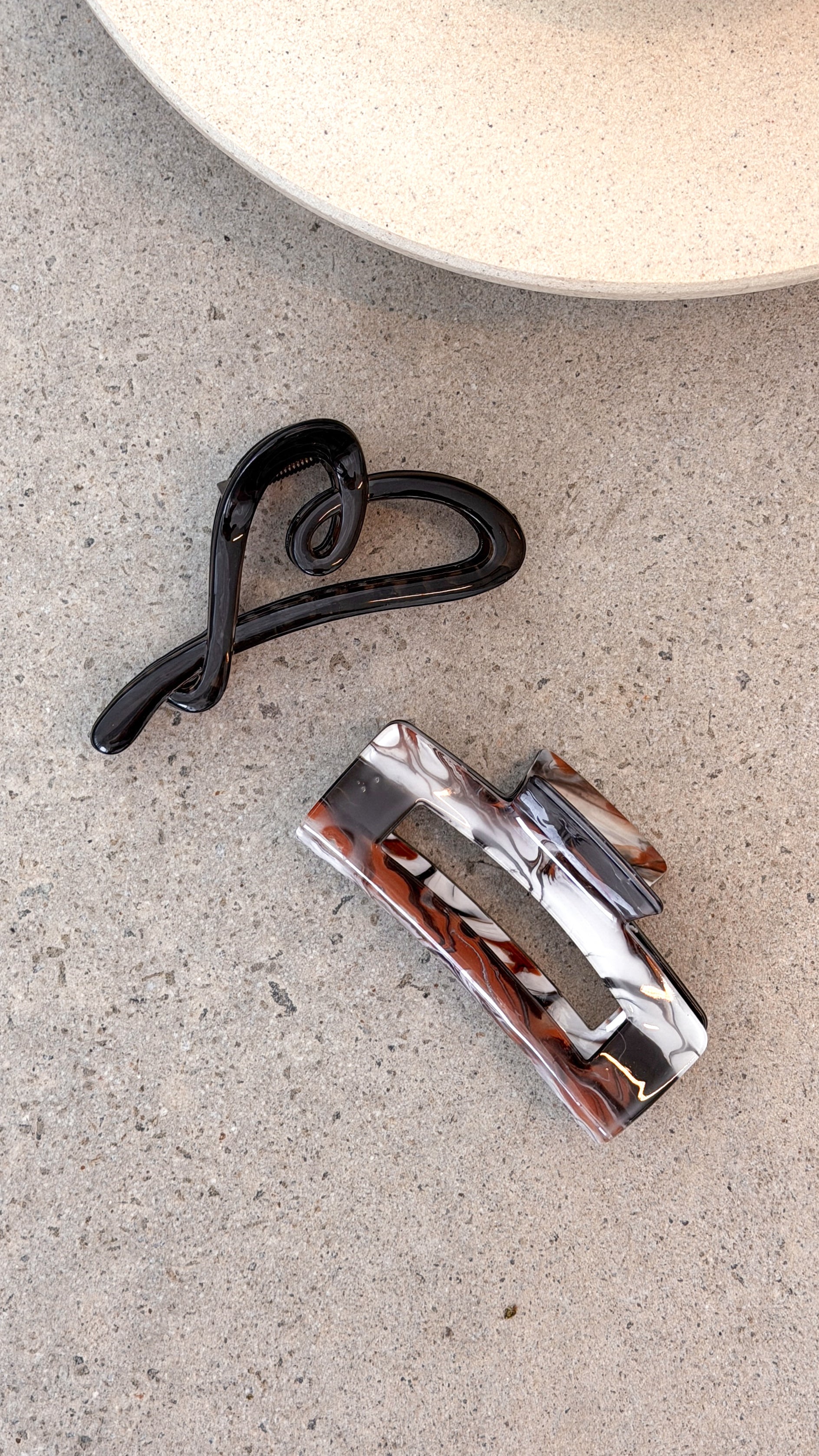 Delphie Hair Claw Set - Brown - Billy J