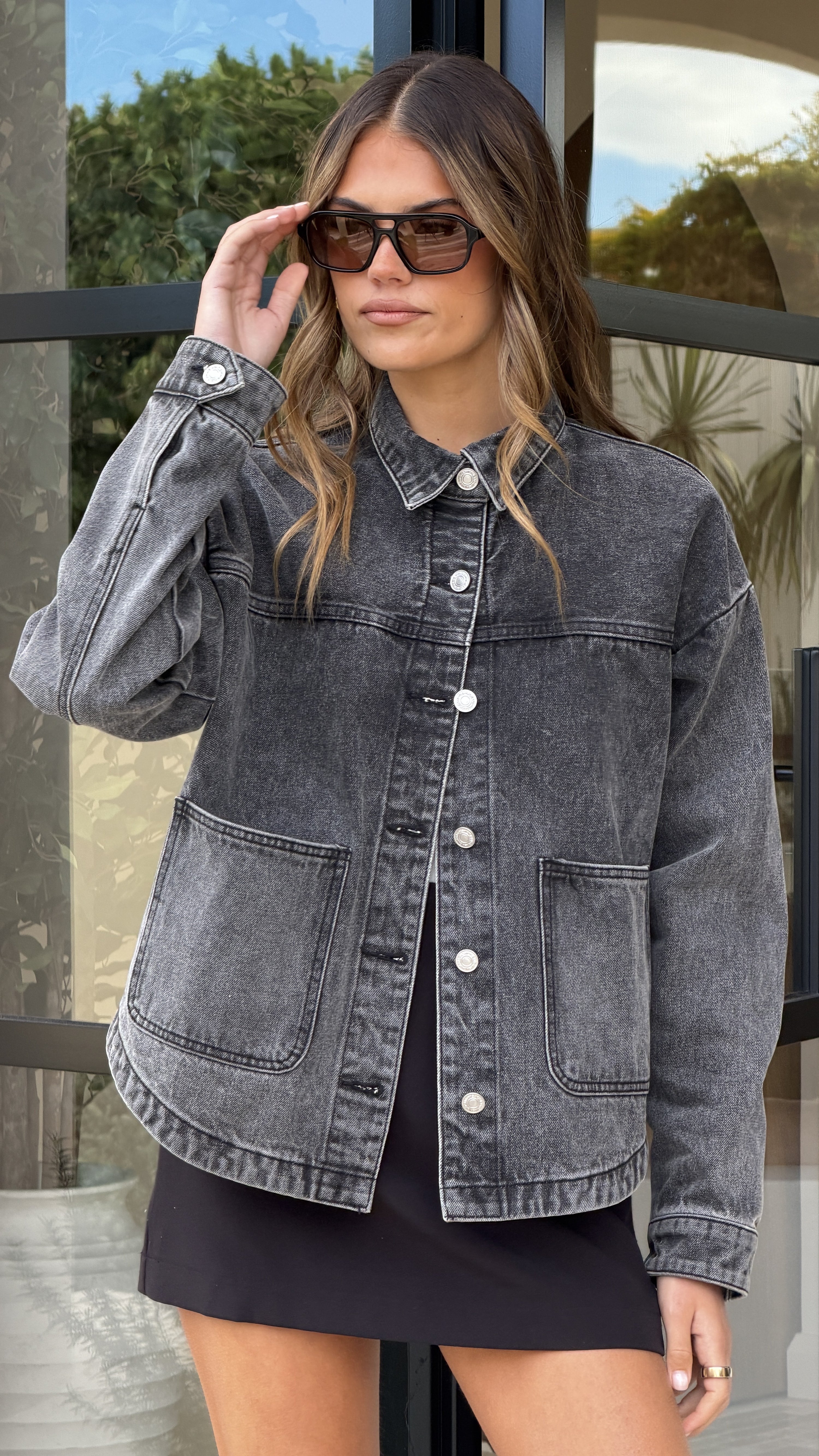 Franklyn Denim Jacket - Black Wash - Billy J