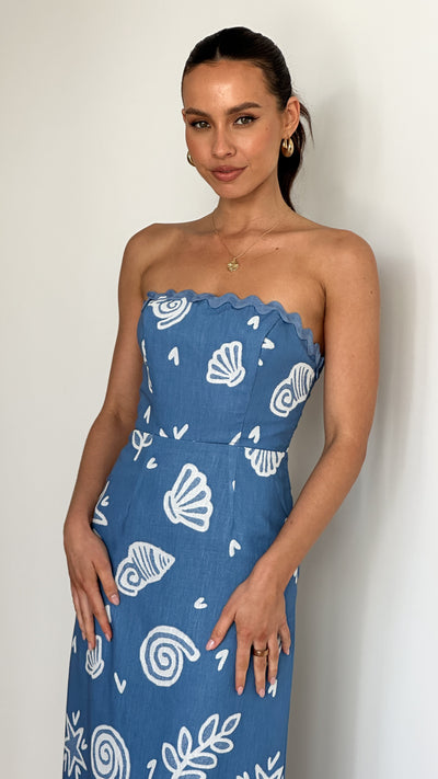 Load image into Gallery viewer, Palta Maxi Dress - Blue Print - Billy J
