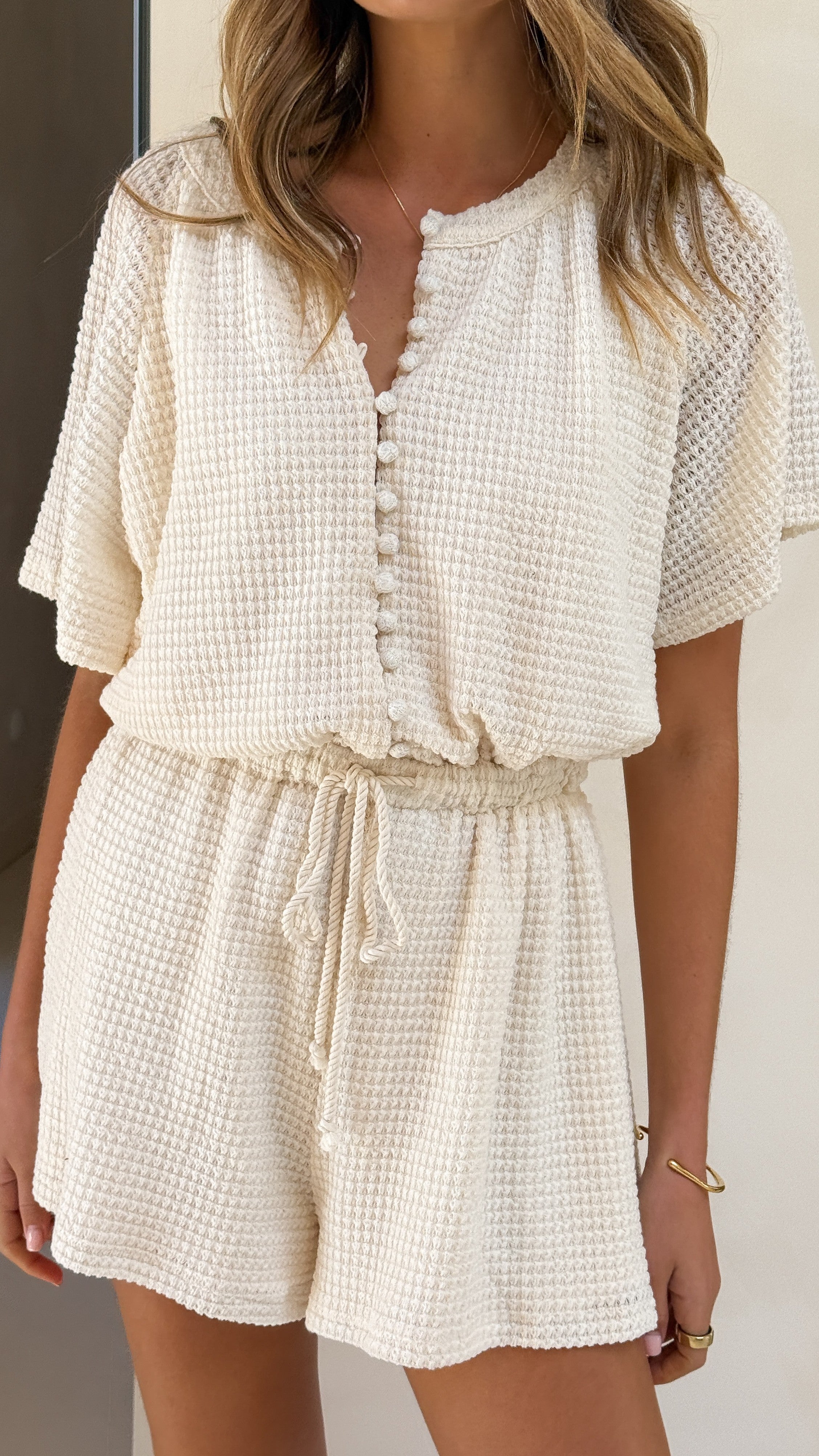 Loula Playsuit - Cream - Billy J
