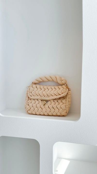 Load image into Gallery viewer, Annabel Chunky Plaited Handbag - Cream - Billy J
