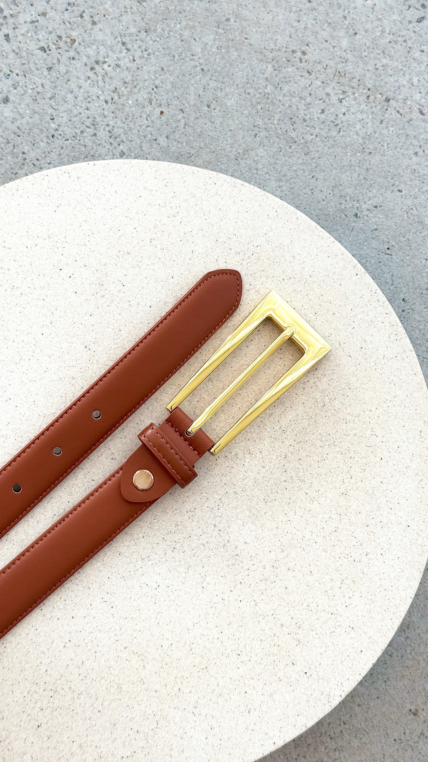 Stacey Belt - Latte / Gold - Billy J