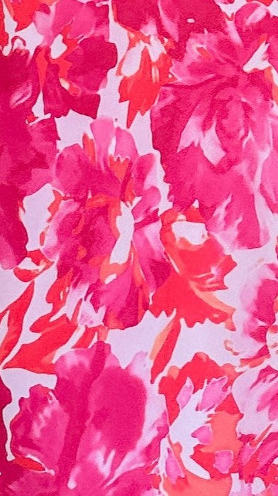 Margie Midi Dress - Pink/Red Floral