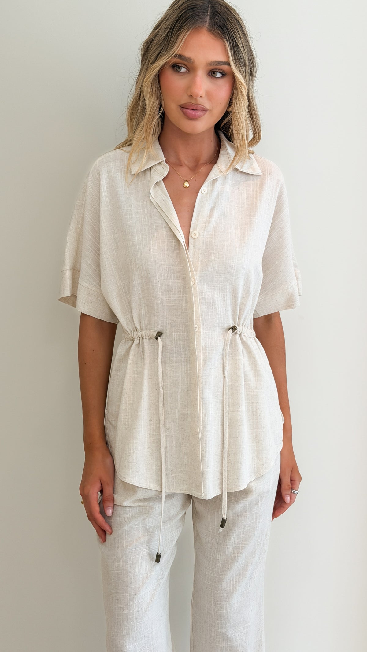 Lucy Top and Pants Set - Oat - Billy J
