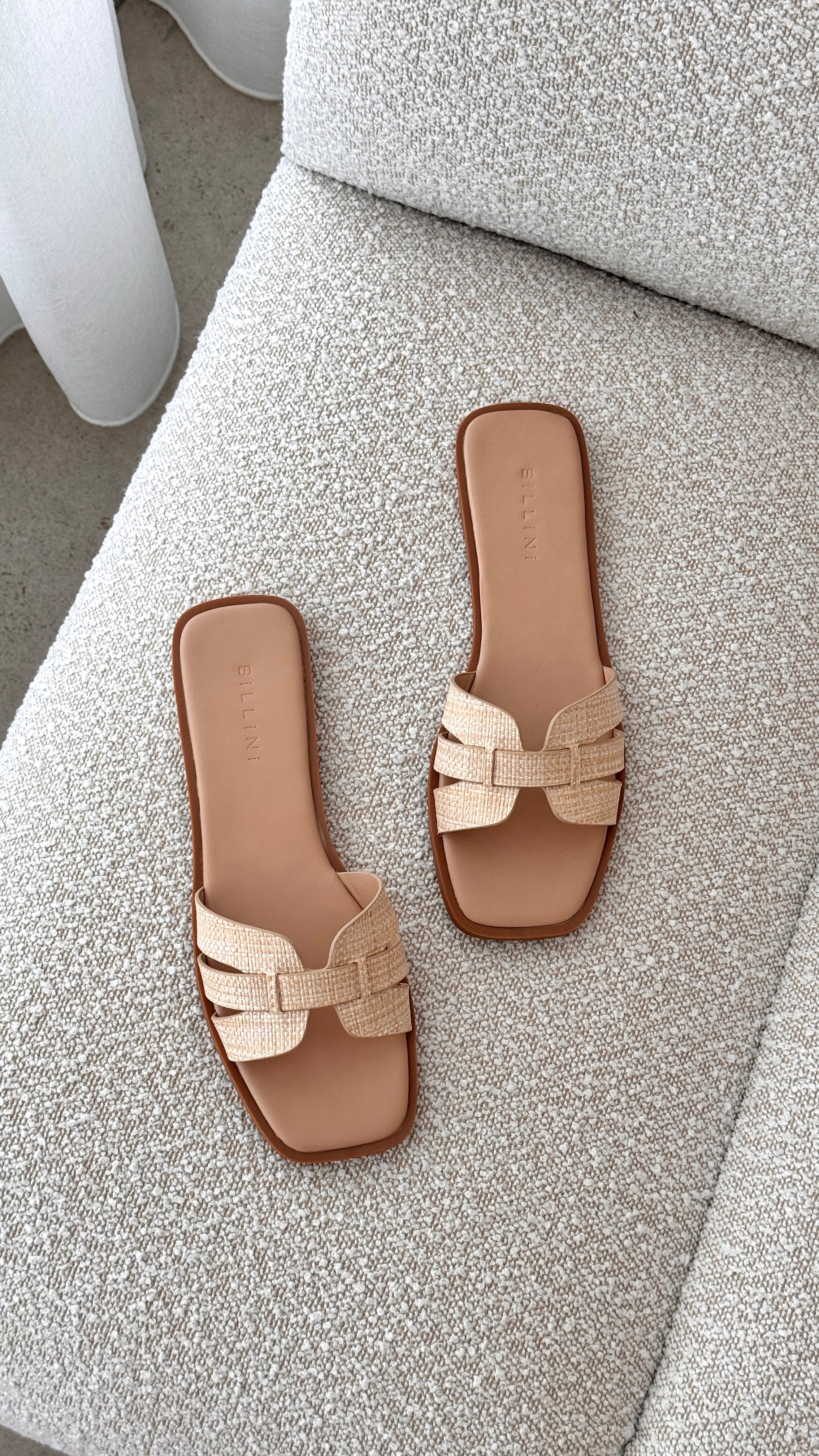 Gretal Slide - Natural Raffia - Billy J