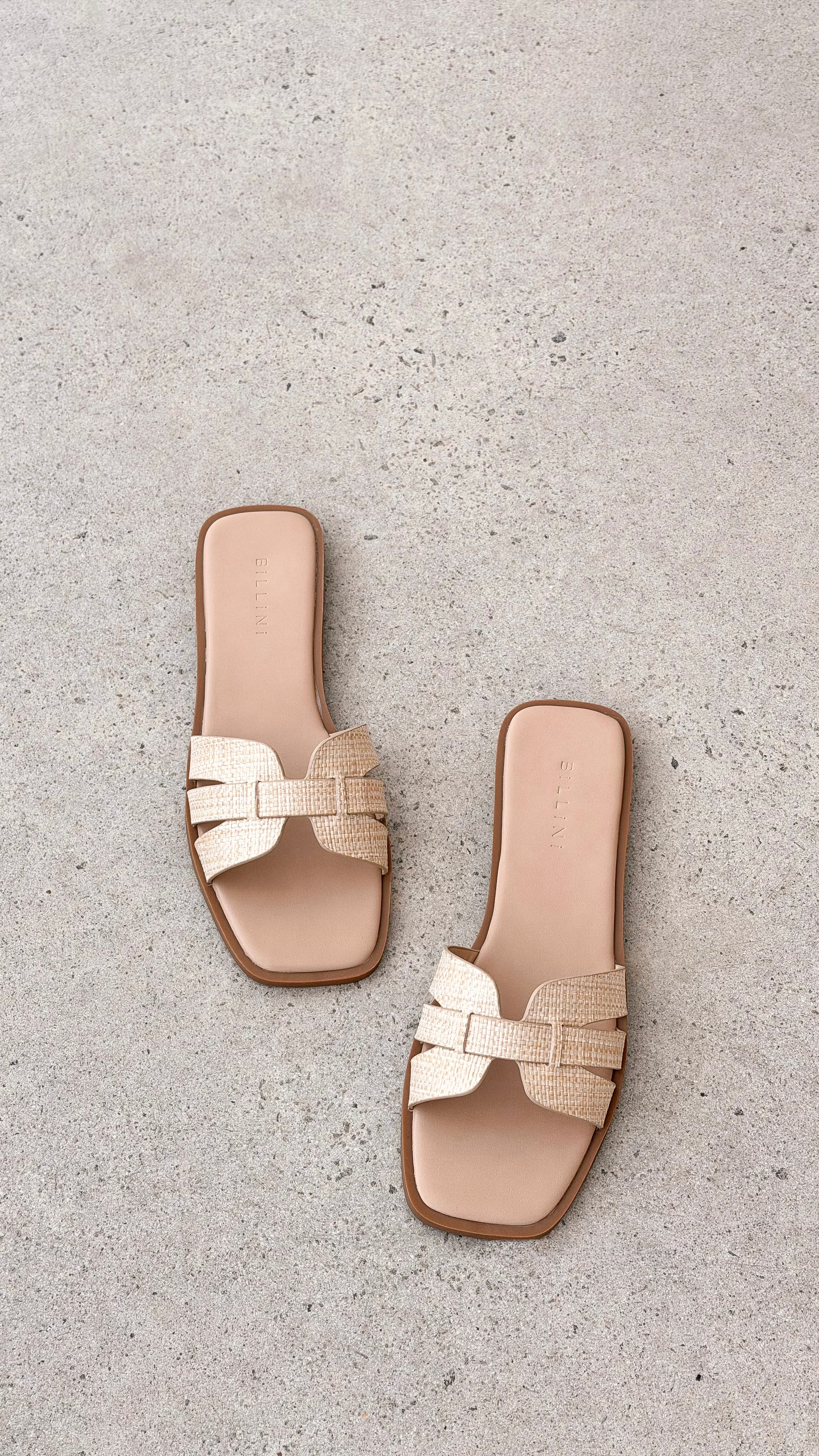 Gretal Slide - Natural Raffia - Billy J