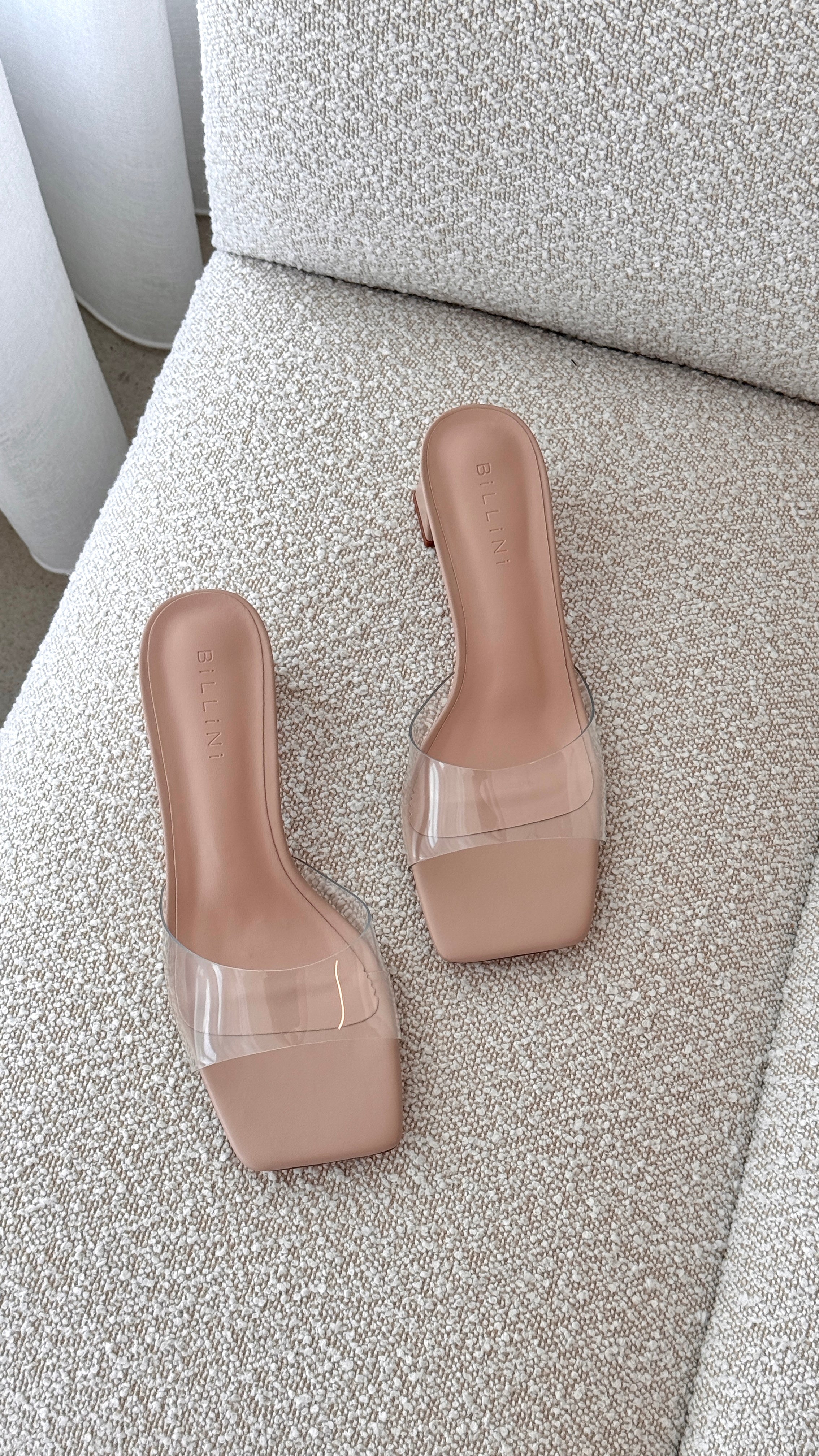 Finbar Heel - Clear / Nude - Billy J