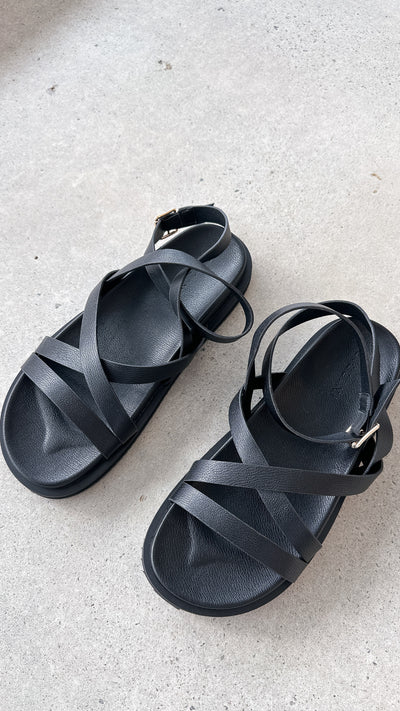 Load image into Gallery viewer, Tulsi Sandal - Black - Billy J
