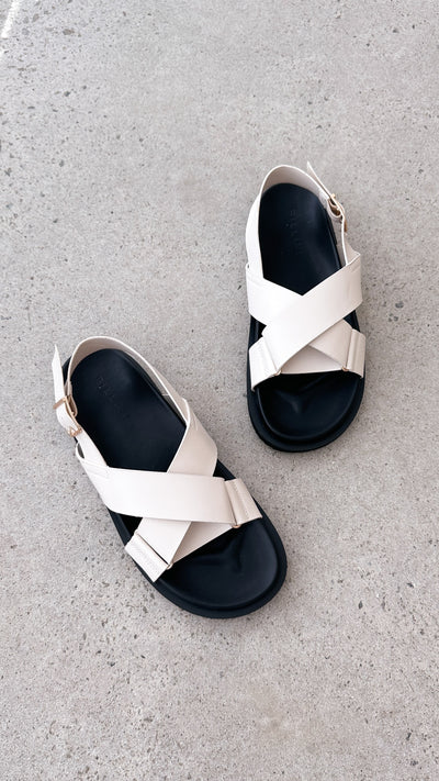 Load image into Gallery viewer, Trudy Sandal - Ivory - Billy J
