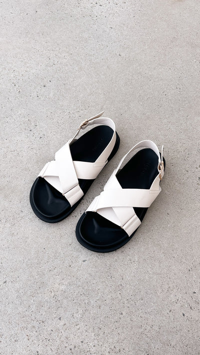 Load image into Gallery viewer, Trudy Sandal - Ivory - Billy J
