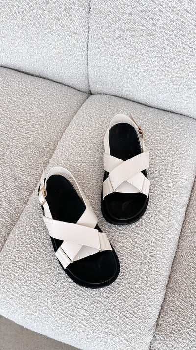 Load image into Gallery viewer, Trudy Sandal - Ivory - Billy J
