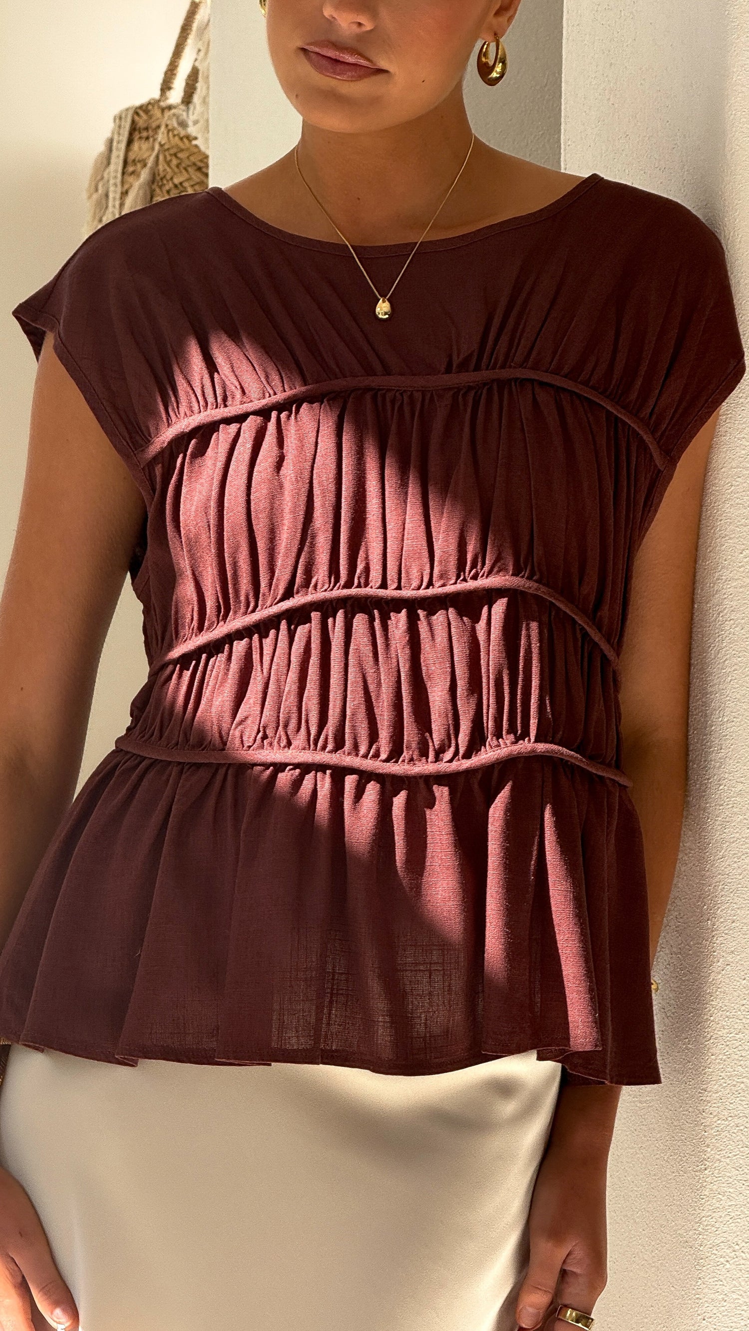 Liora Top - Chocolate - Billy J