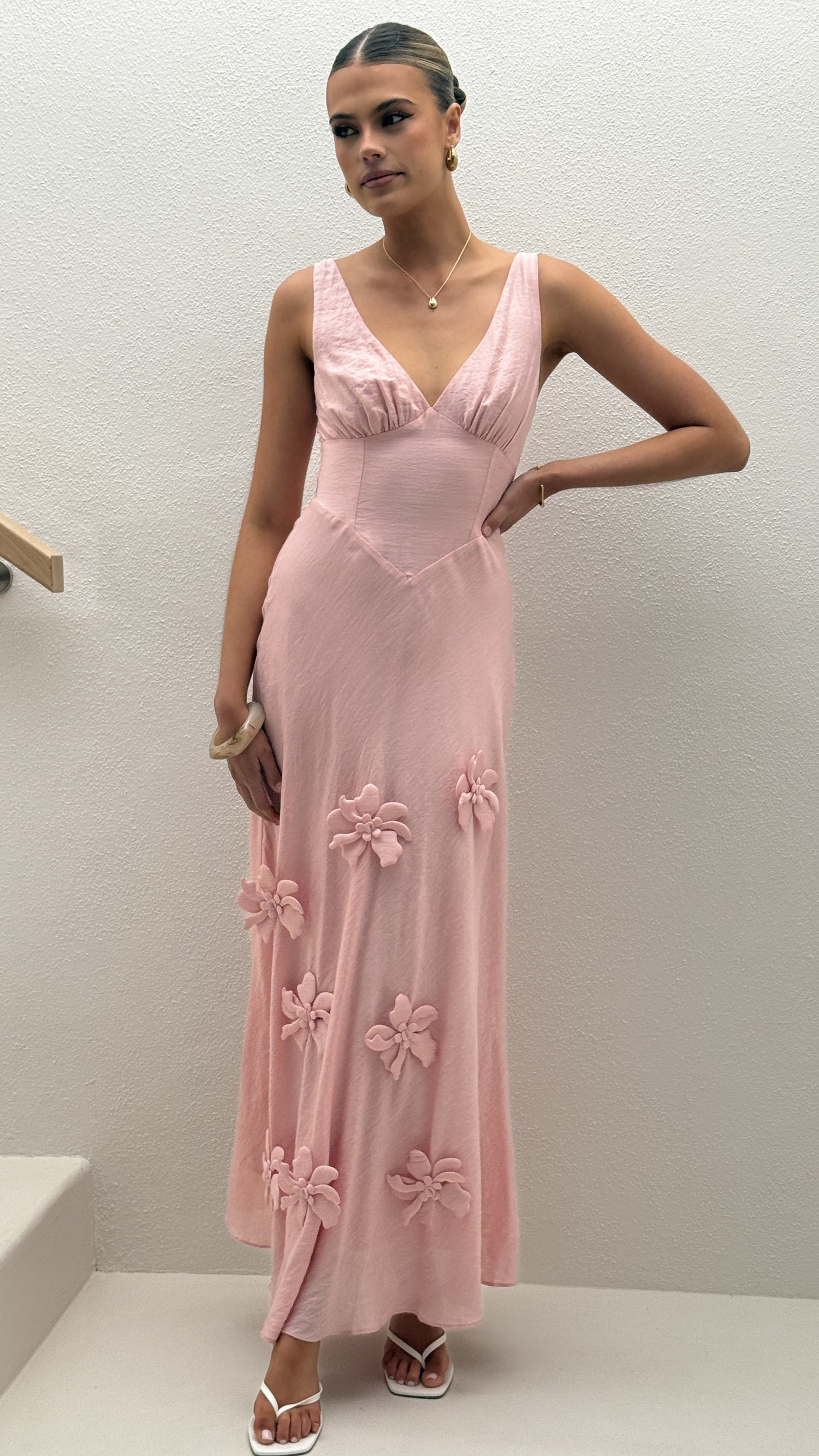 Lavara Maxi Dress - Pink - Billy J