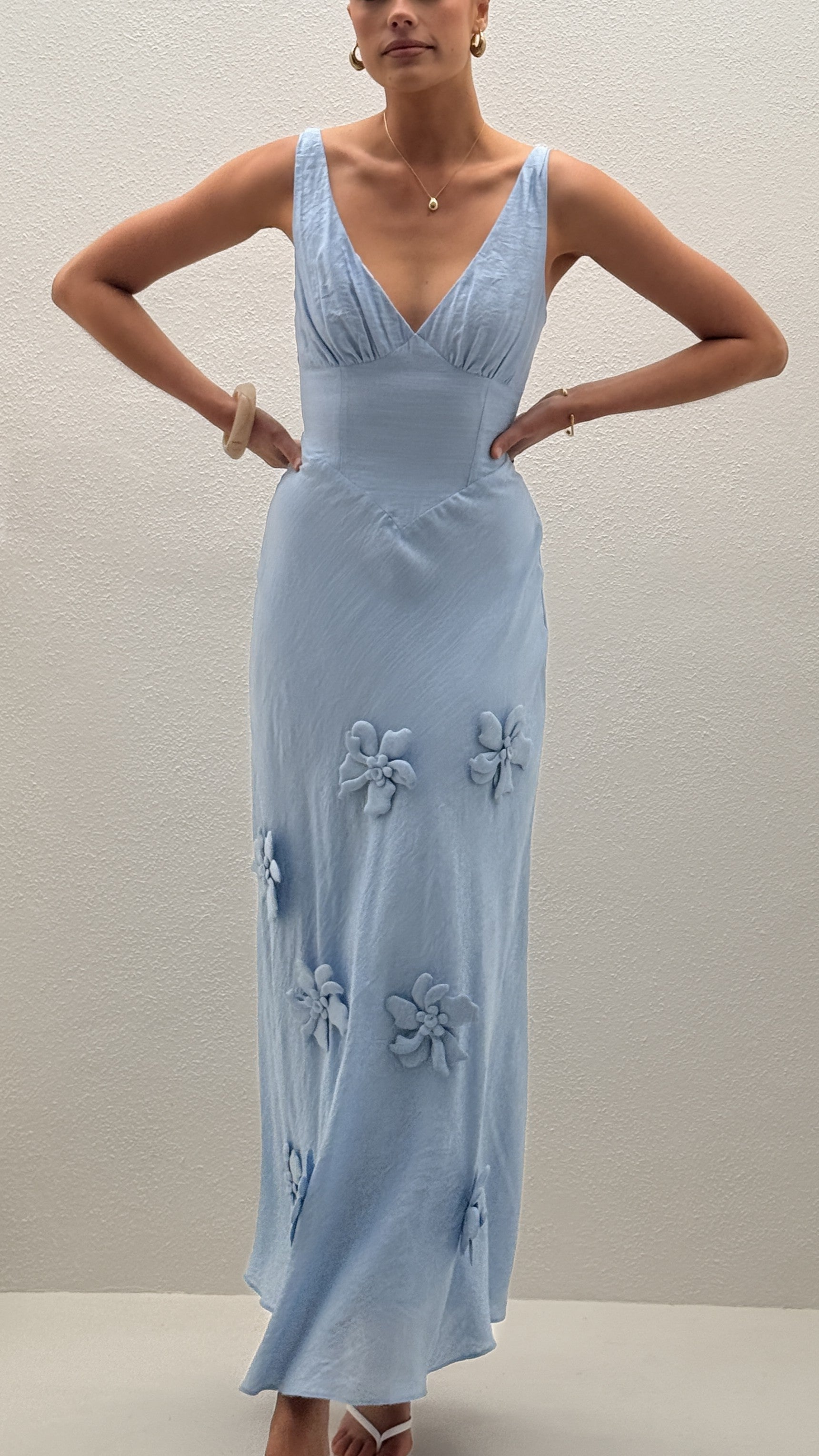 Lavara Maxi Dress - Blue - Billy J