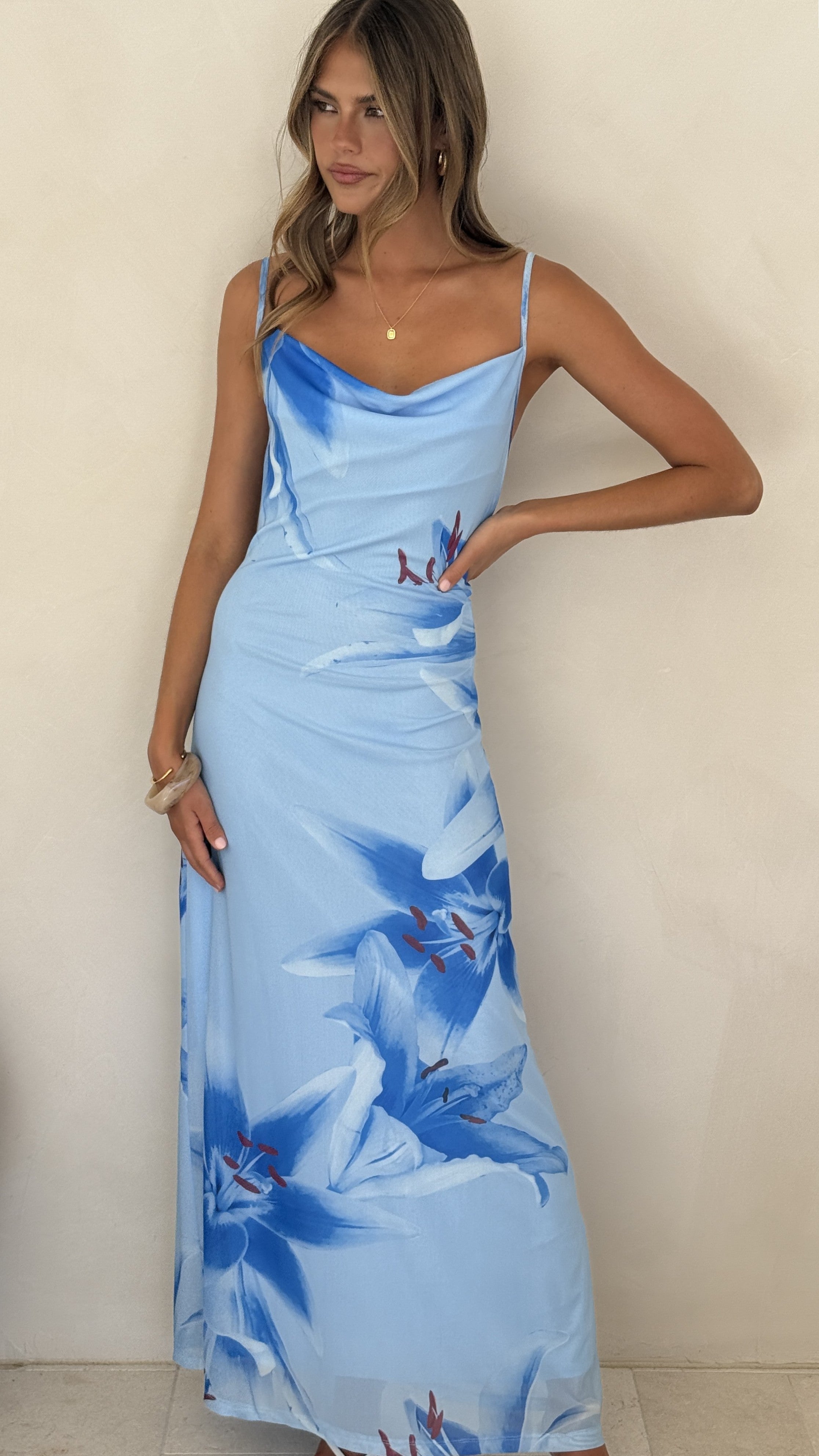 Nina Maxi Dress - Blue Paradise - Billy J