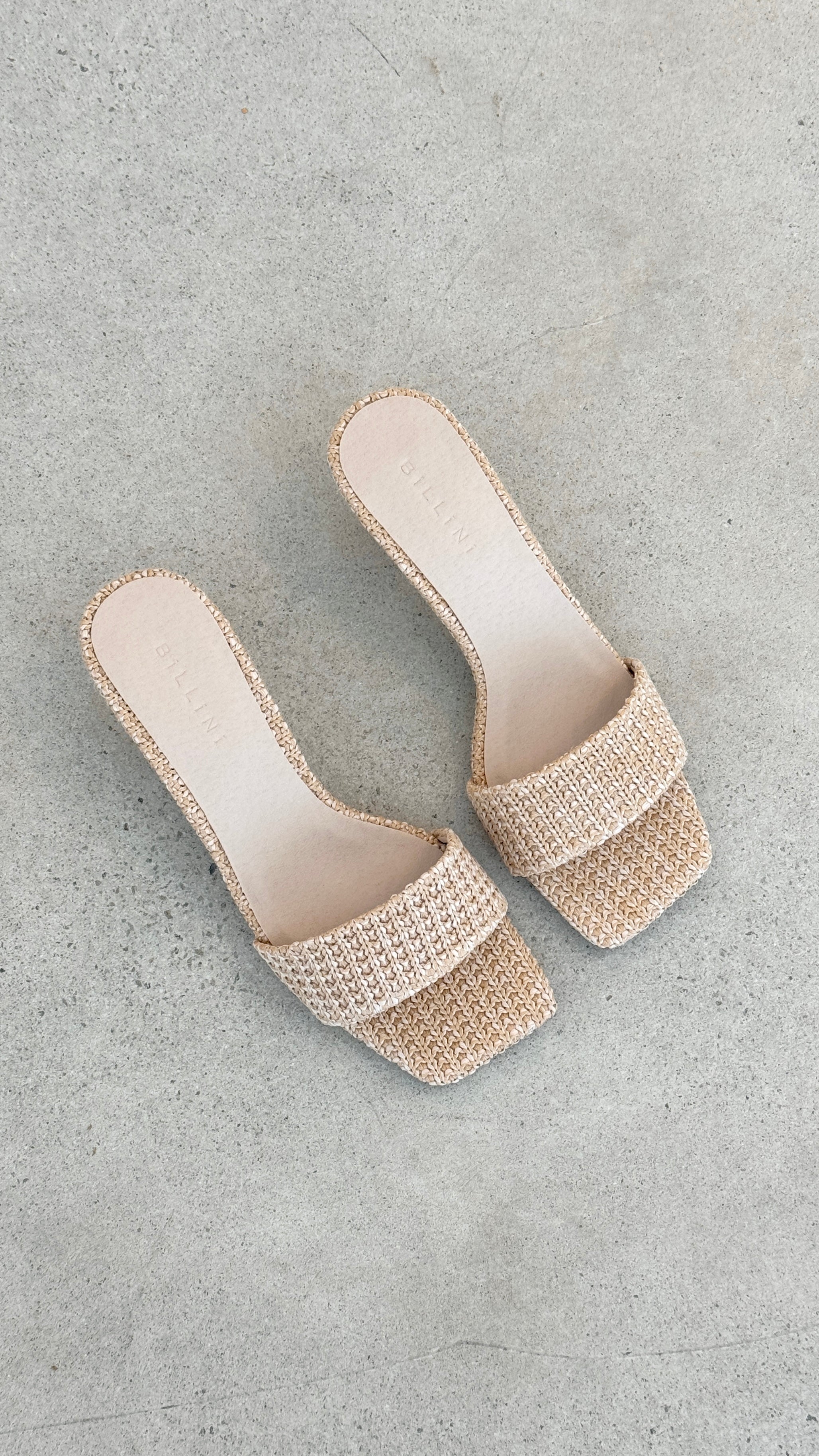 Olga Heel - Natural Raffia - Billy J