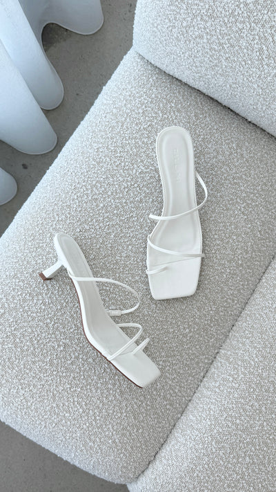 Load image into Gallery viewer, Mabel Heel - White - Billy J
