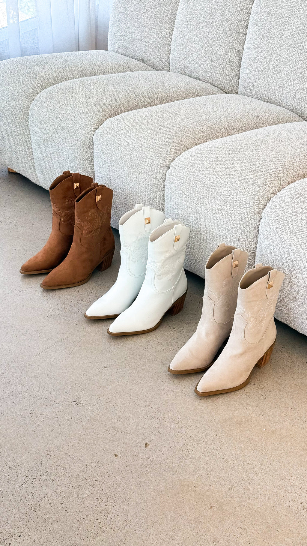 Darla Boot - Tan Suede - Billy J