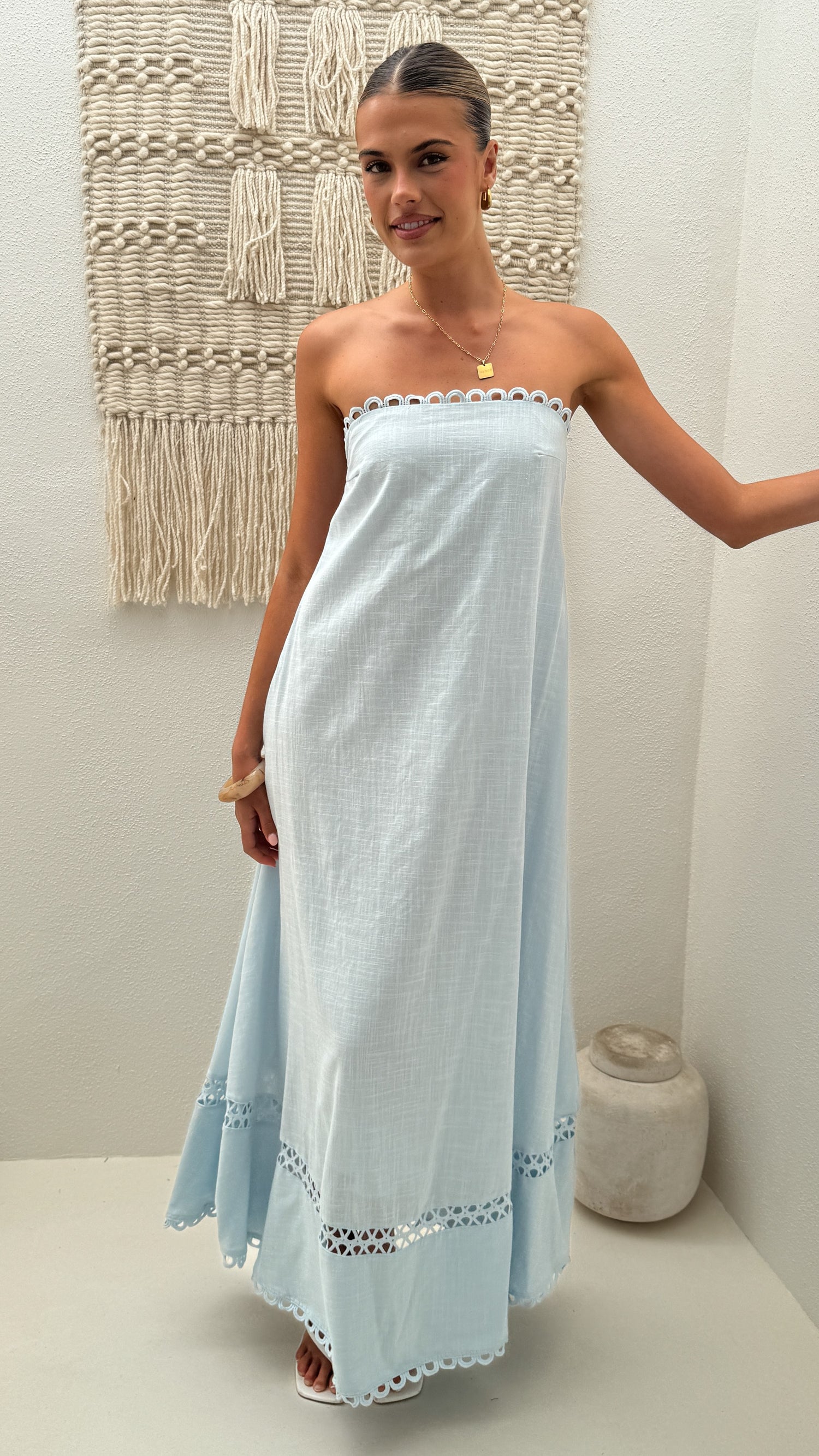 Sandra Maxi Dress - Sky Blue - Billy J