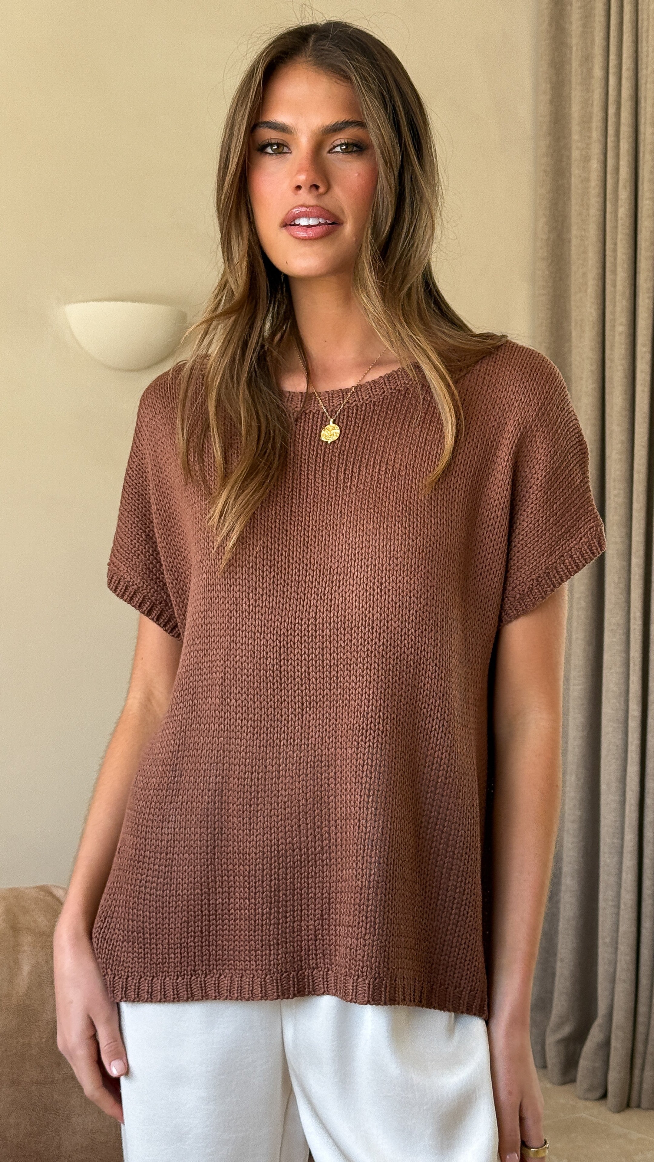 Sophia Top - Chocolate - Billy J
