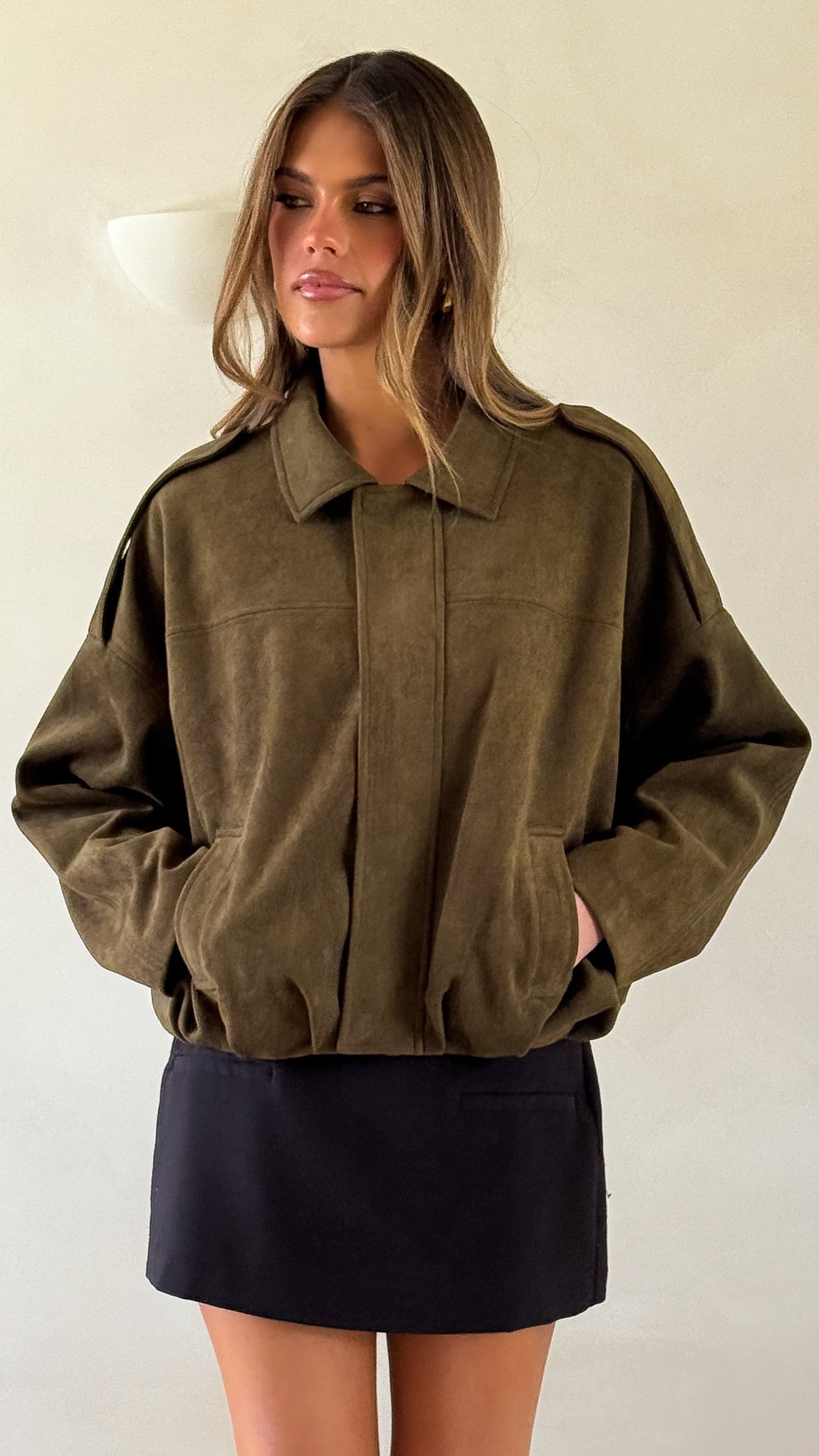 Leela Bomber Jacket - Khaki - Billy J