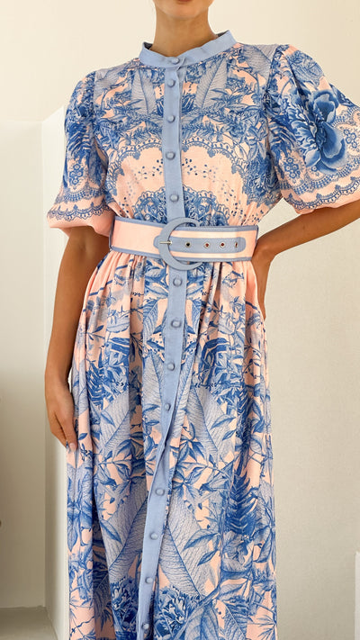 Load image into Gallery viewer, Vania Maxi Dress - Madeline Blue - Billy J
